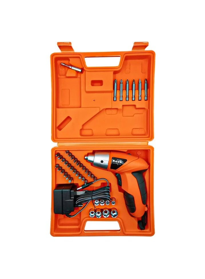 Keen Cordless Rechargeable Electric Screwdriver Premium Quality 45Pc IN 1 Set, Bit Set Electric Hand Drill 600 mAh 4.8V - Image 3