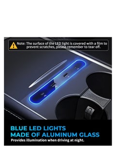 Y&D Tesla Model Y / 3 Docking Station 4 in 1 USB LED Hub, Compatible ​Station ​of Center Console HUB Adapter Multiport Cable Extension Accessories  - Image 4