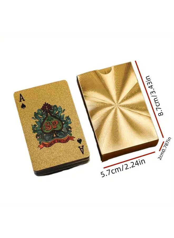 Black Gold Splash Resistant Plastic Poker Cards Premium Deck for Endless Games - Image 3
