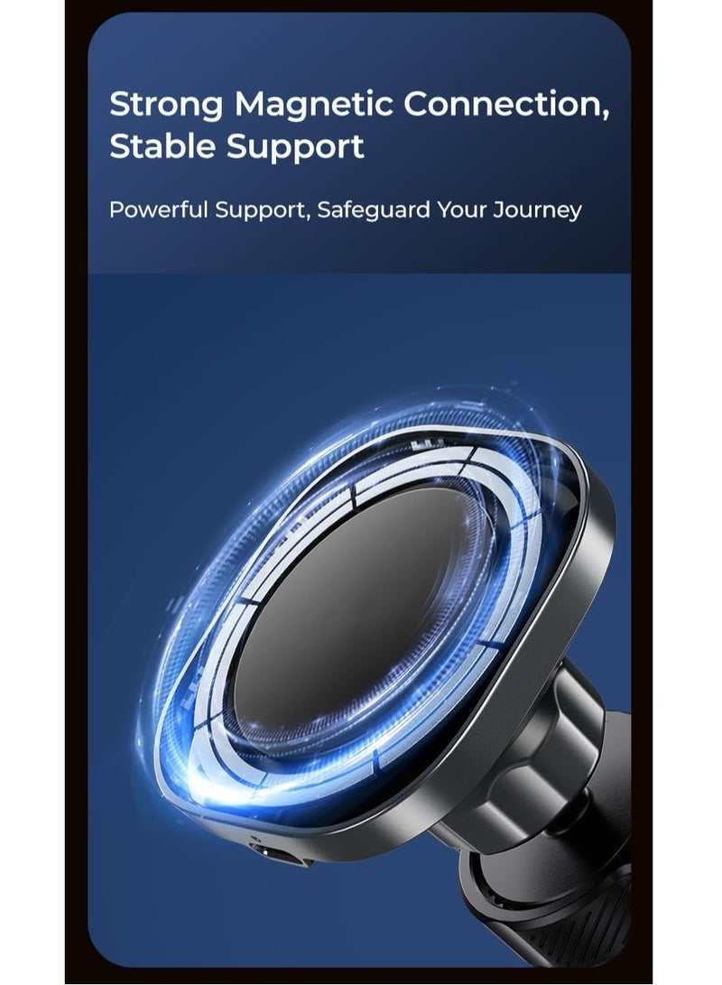 Benks MagClap Traveller Pro 15W Magnetic Car Charger, Air Vent Mount, 60x60mm Surface, Compatible with iPhone 15/14/13/12 Series - Image 5