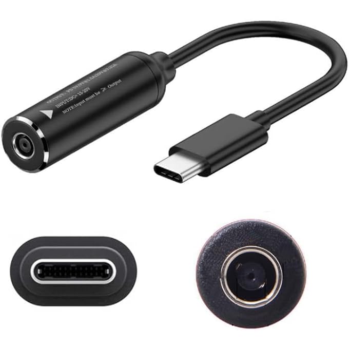 rayihni 4.5MM LAPTOP CHARGING ADAPTER, FEMALE DC 4.5 X 3.0MM TO MALE TYPE C FOR DELL 65W USB-C LAPTOP CHARGER XPS AND LATITUDE 5000 CHARGING PLUG GENDER CONVERTER - Image 1
