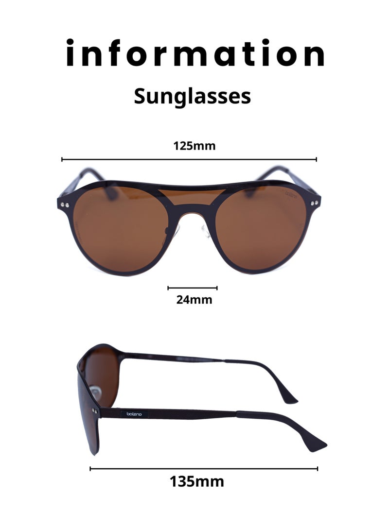 Baleno "Classic Aviator Sunglasses with Sturdy Metal Frame – Polarized Lenses for 100% UV Protection, Lightweight & Comfortable Design – Perfect for Men & Women, Ideal for Driving, Travel, and Outdoor Activities  - Image 5