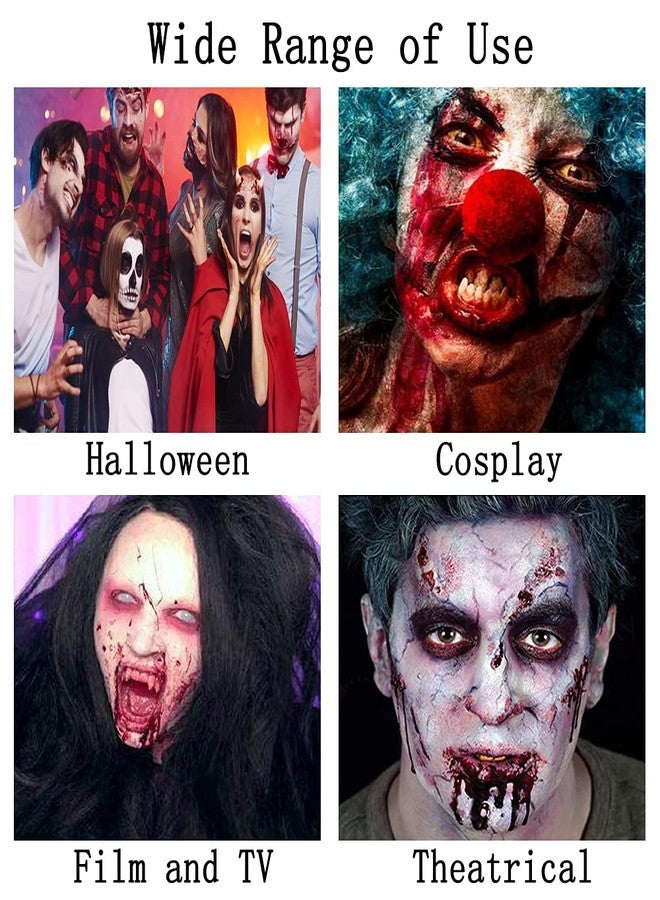 Go Ho شمع أنف وندبة Go Ho (1.4 أونصة)، شمع جلد جروح مزيف، طلاء جسم أنف مزيف لزي الزومبي في المسرح، مكياج SFX مع ملعقة، تأثيرات مكياج خاصة لمهرجان الهالوين والحفلات - Image 5