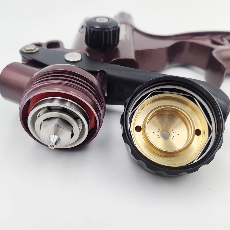 Pot Spray Gun 1.3 Caliber Saigaole Car Topcoat Paint Spray Gun High Atomization 6800 Spray Gun(Chameleon) - Image 3