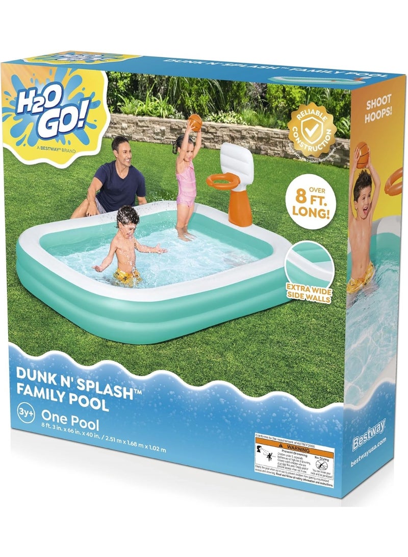 بست واي مسبح دنك آند سبلاش القابل للنفخ ٢٥١×١٦٨×١٠٢ سم - Image 5