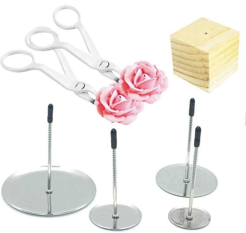 Cake Flower Nail Lifters Set  StainlessSteel Baking Tools6 PcsIcing Flowers Decoration