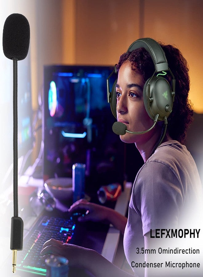 LEFXMOPHY استبدال ميكروفون LEFXMOPHY Blackshark V2 لسماعة الألعاب اللاسلكية Razer BlackShark V2 و V2 Pro مع ميكروفون بووم قابل للفصل 3.5 مم مع رغوة - Image 3