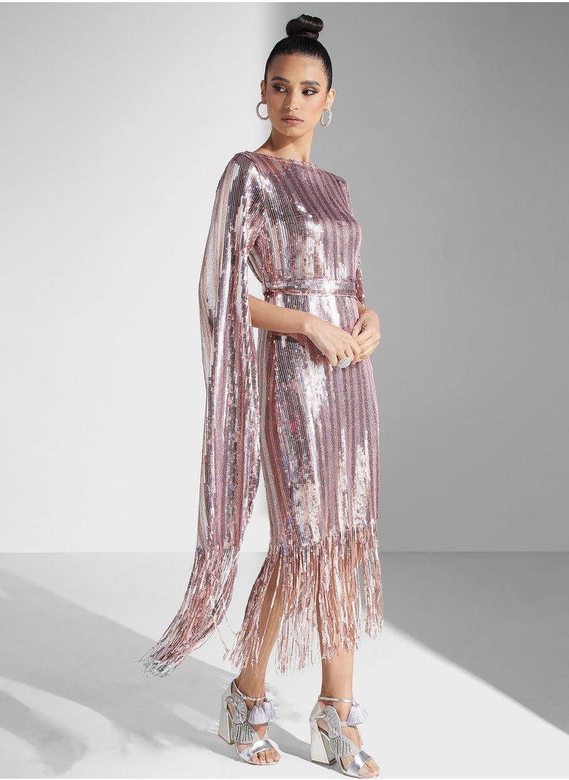 Golden Apple - Sequin Detail Dress - Image 1
