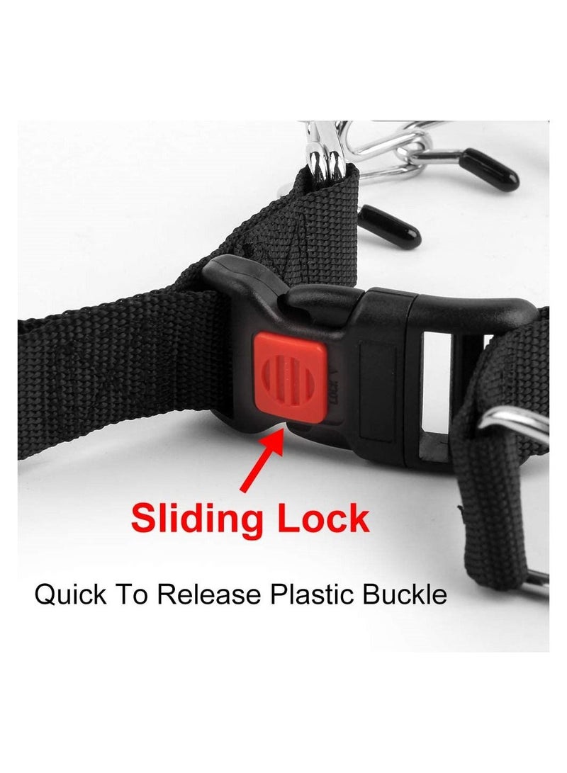 SYOSI Dog Prong Traing Collar, Dog Choke Collar for Large Dogs Prong Pinch Collar, Dog Pinch Training Collar with Quick Release Snap Buckle for Small Medium Large Dogs, Pet Training Supplies - Image 5