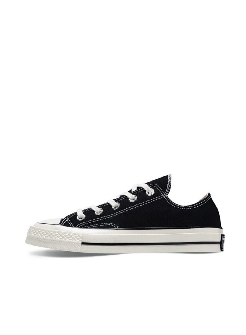 CONVERSE Unisex 1970s Low Top Sneakers Black - Classic Canvas Lifestyle Shoes - Image 1