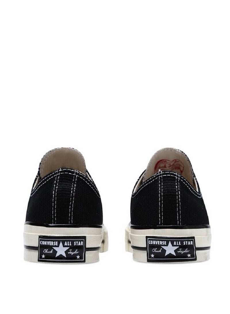 CONVERSE Unisex 1970s Low Top Sneakers Black - Classic Canvas Lifestyle Shoes - Image 4