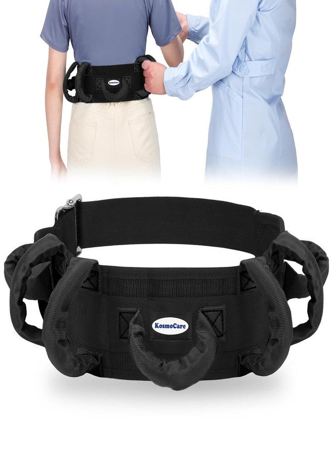 KosmoCare Gait Belt | Transfer Belt | 7 Grip Handles | Safely Move & Transfer | Bariatrics Pediatric Elderly Occupational & Physical Therapy| Long Strap with Quick Release Metal Buckle| 27-52 Inches - Image 1