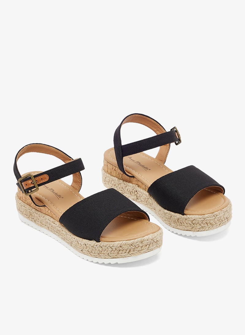 Anne Michelle Low Wedged Flatform Sandal - Image 4
