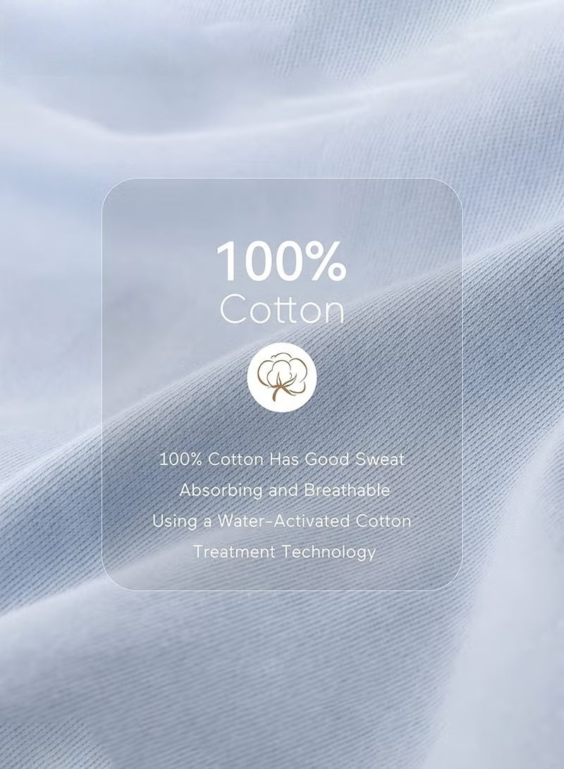 HOOKOR 3 PCS Baby Swaddle Blanket, Newborn Swaddling Wrap + Headband + Hat Set Infant Receiving Blankets Sleepsack for Boys and Girls 100% Breathable Cotton - Image 4