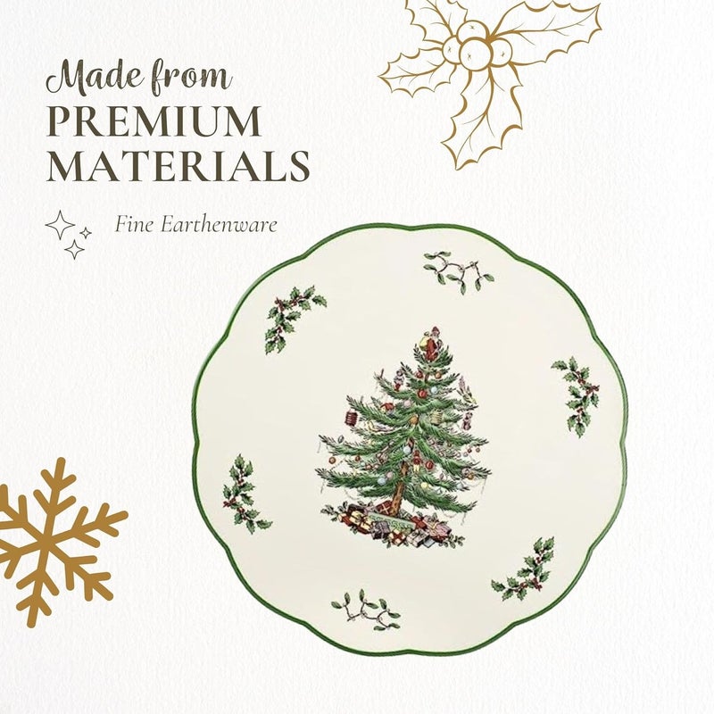 Spode Christmas Tree Round Trivet  9 Heat Resistant Trivet for Hot Dishes Pans  Holiday Kitchen Counter Tabletop Protector  Cheese Plate Platter - Image 4