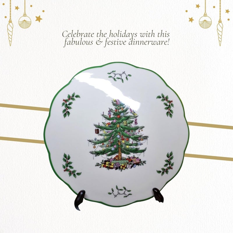 Spode Christmas Tree Round Trivet  9 Heat Resistant Trivet for Hot Dishes Pans  Holiday Kitchen Counter Tabletop Protector  Cheese Plate Platter - Image 5