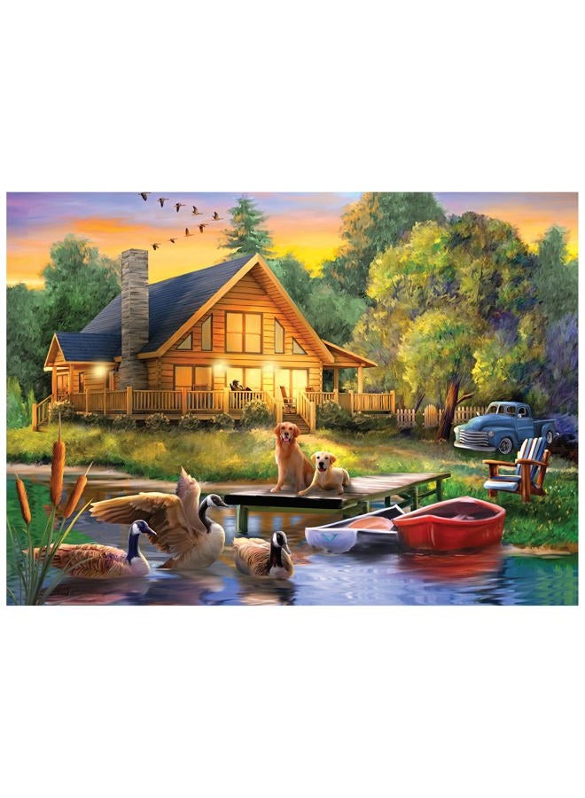 Rose Art Puzzle Collector Jigsaw Puzzle 1000pc Guardians of The Lake - Image 1
