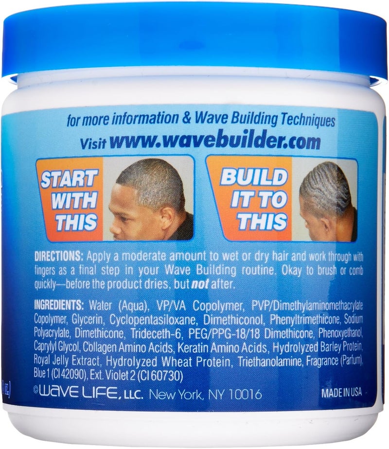 Wavebuilder Spin'n Waves Holding Crème - 8 Ounce Hair Styling Agent - Image 2