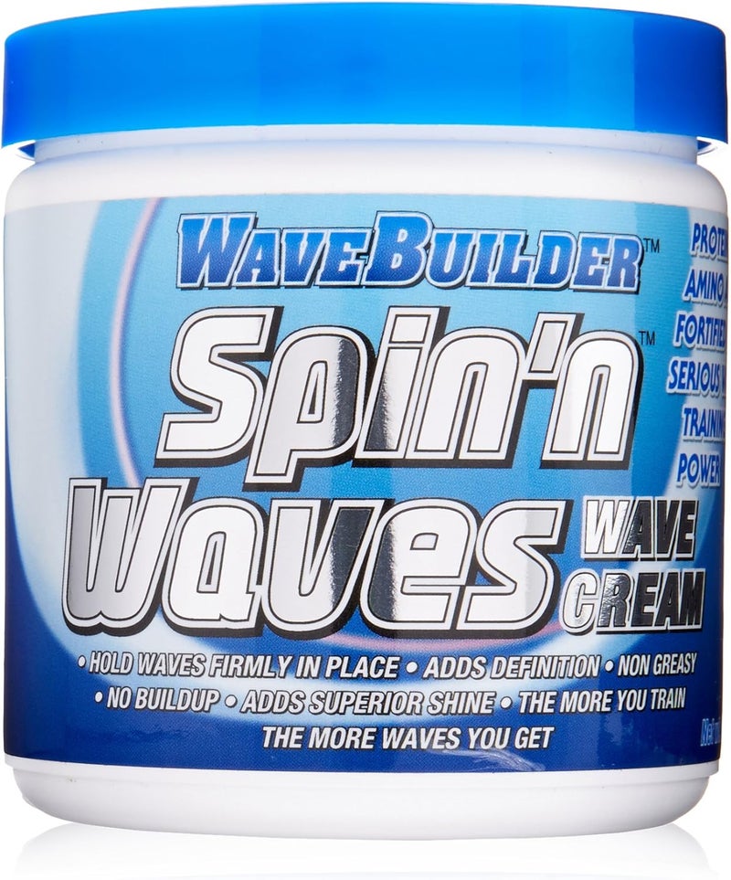 Wavebuilder Spin'n Waves Holding Crème - 8 Ounce Hair Styling Agent - Image 1