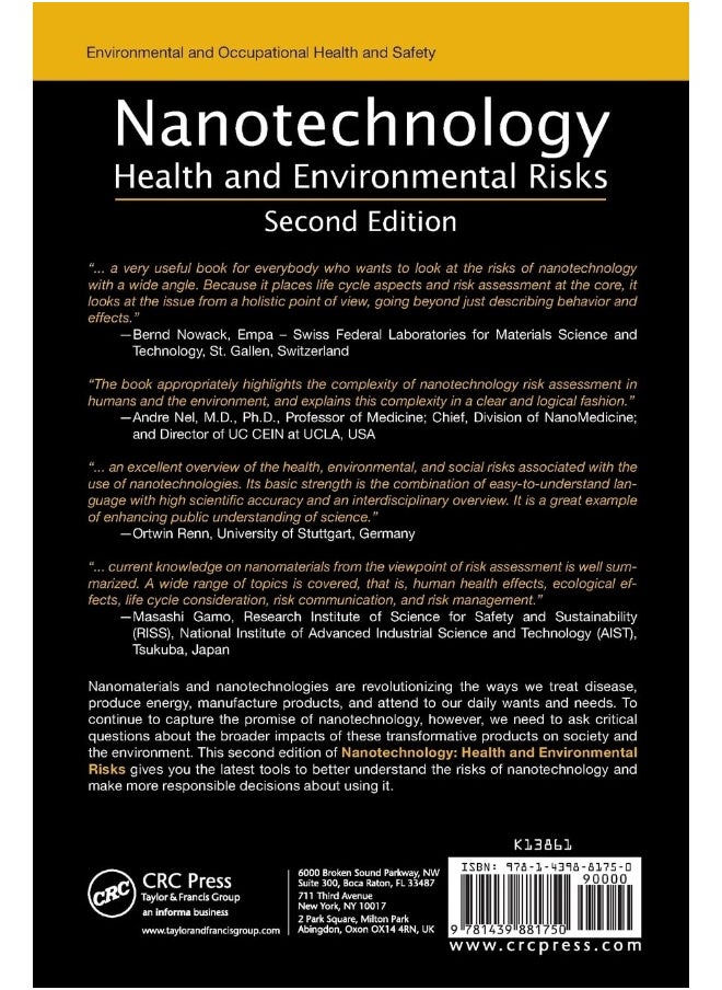 Nanotechnology: Health and Environmental Risks, Second Edition  - Image 2