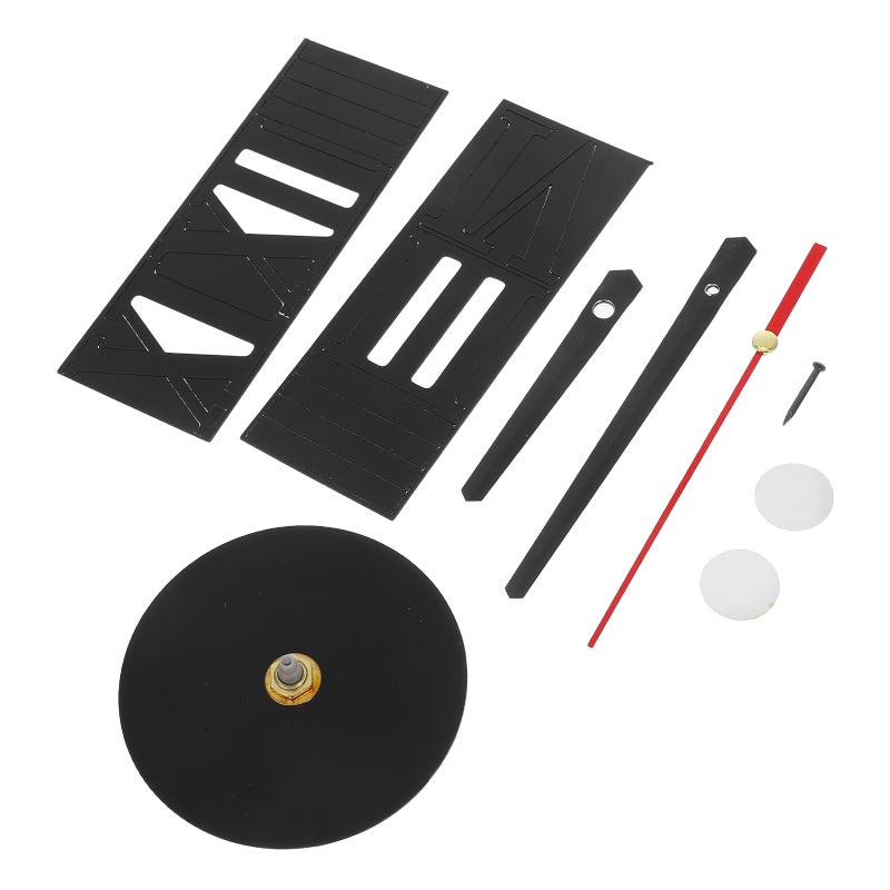 Frameless DIY Wall Clock Roman Numbers Adhesive Modern Art Wall Clock Silent 3D Sticker Home Decorations for Living Room Bedroom - Black ( -034) - Image 4