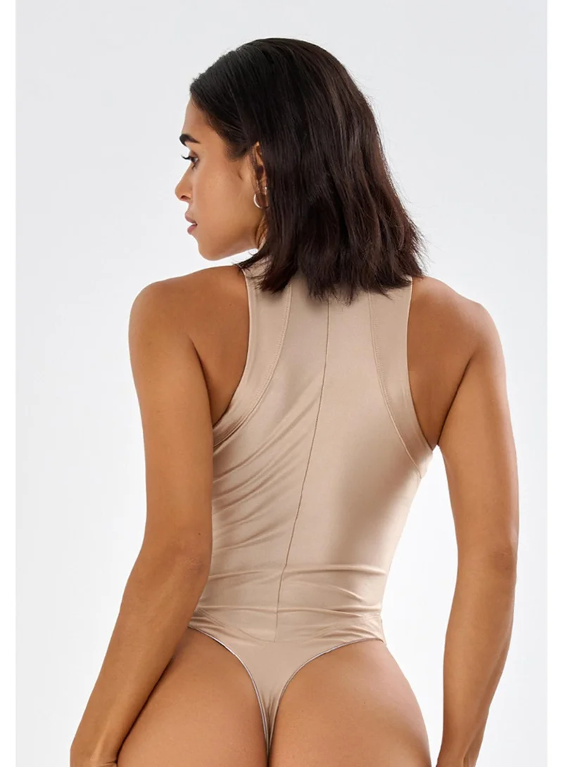 Bona Fide Atomic Body Beige Atomic Body Swimsuit for Women for Women | Best Price UAE