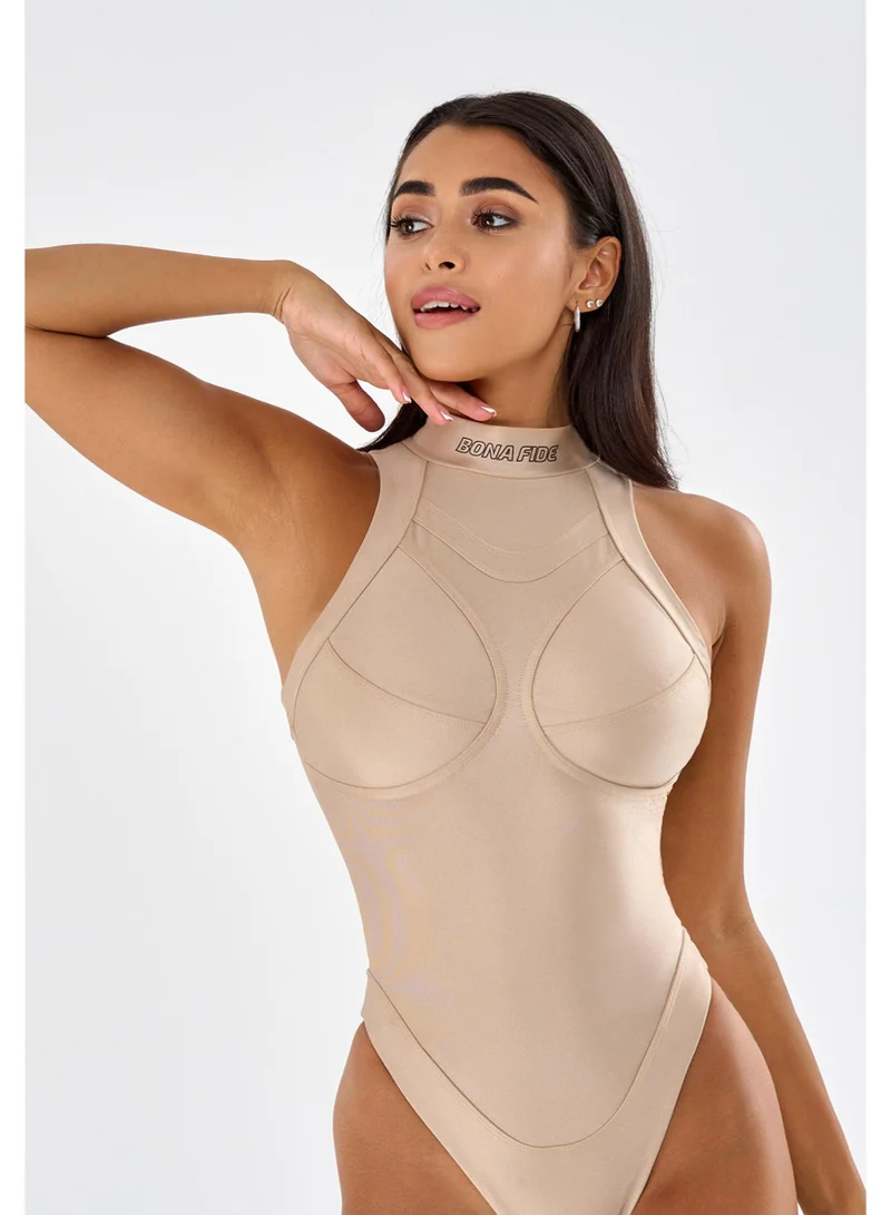 Bona Fide Atomic Body Beige Atomic Body Swimsuit for Women for Women | Best Price UAE