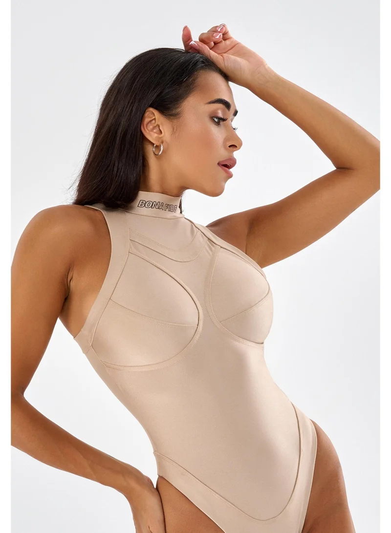 Bona Fide Atomic Body Beige Atomic Body Swimsuit for Women for Women | Best Price UAE