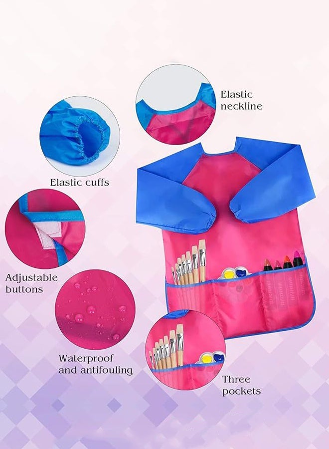 Generic Children's Long Sleeve Painting Waterproof Coverall - Image 2