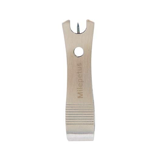 Milepetus Fishing Line Nipper Cutter Clipper with Hook Eye Cleaner Pin Fishing Stainless Steel Tool (Silver Clipper) - Image 1