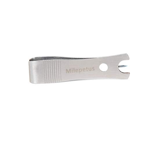 Milepetus Fishing Line Nipper Cutter Clipper with Hook Eye Cleaner Pin Fishing Stainless Steel Tool (Silver Clipper) - Image 3