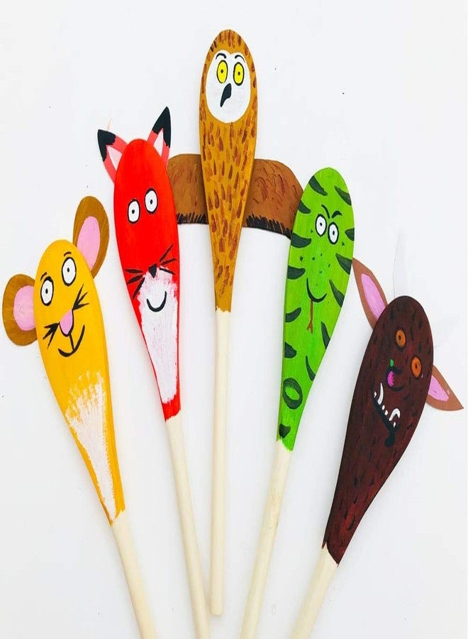 Roundsquare Kitchen Wooden Spoons Mixing Baking Serving Utensils Puppets 12 inch - Set of 24 ROUNDSQUARE - Image 3