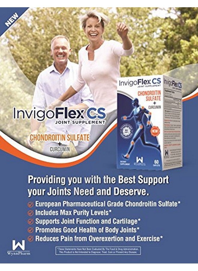 InvigoFlex ® Cs Chondroitin Sulfate With Turmeric Curcumin Non Gmo For Knee Hand Back & Hip Premium Joint Supplement - Image 3