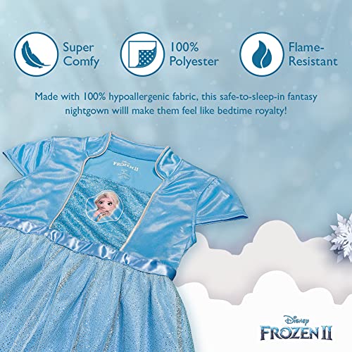 Disney Girls' Frozen 2 Fantasy Gown Nightgown, FANTASY ELSA 2, 4T - Image 3