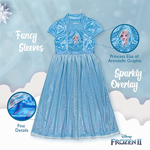 Disney Girls' Frozen 2 Fantasy Gown Nightgown, FANTASY ELSA 2, 4T - Image 4