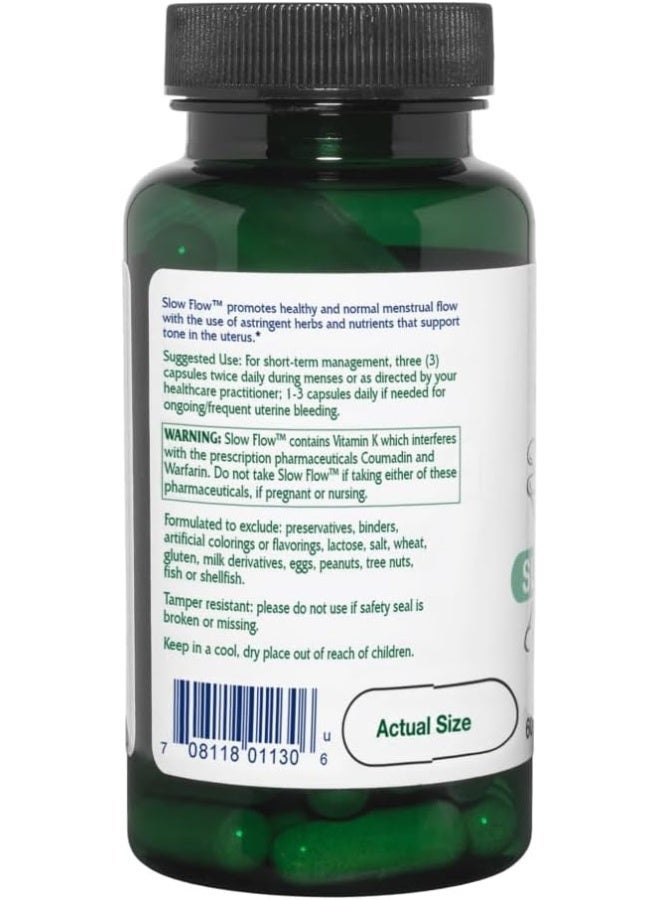 Vitanica Slow Flow, Menstrual Flow Support, Vegan, 60 Capsules - Image 4