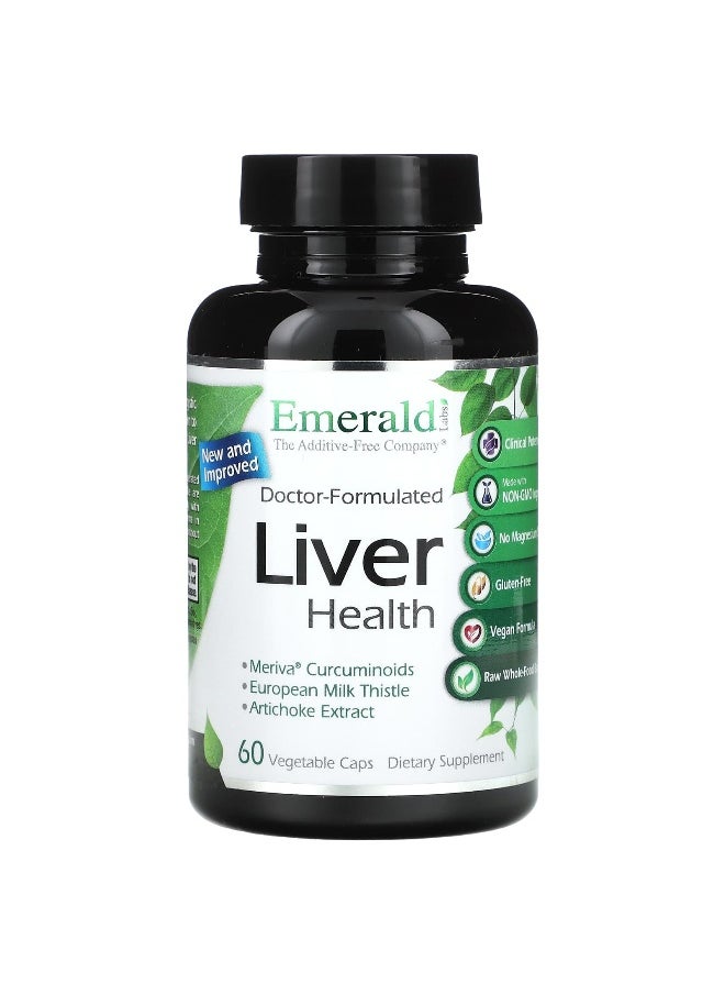 Emerald Laboratories Emerald Laboratories, Liver Health, 60 Vegetable Caps  - Image 1