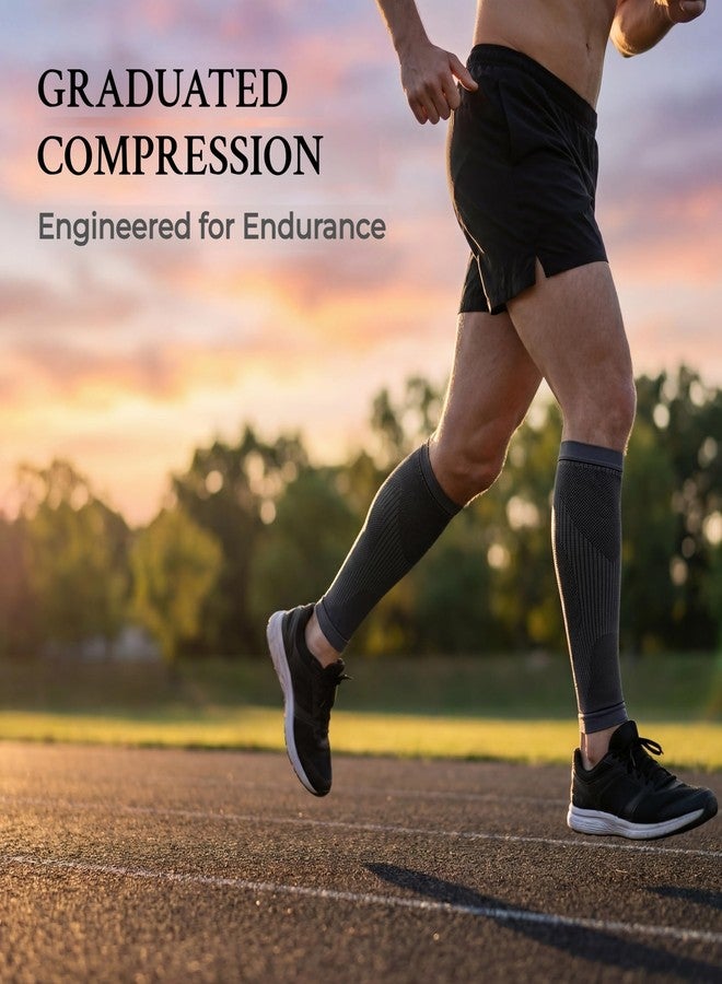 KEKING Calf Compression Sleeves for Men & Women - Footless Leg Compression Socks for Running, Shin Splint, Varicose Vein & Leg Pain Relief - Non-Slip Ergonomic Fit, Breathable Sports Support - Image 5