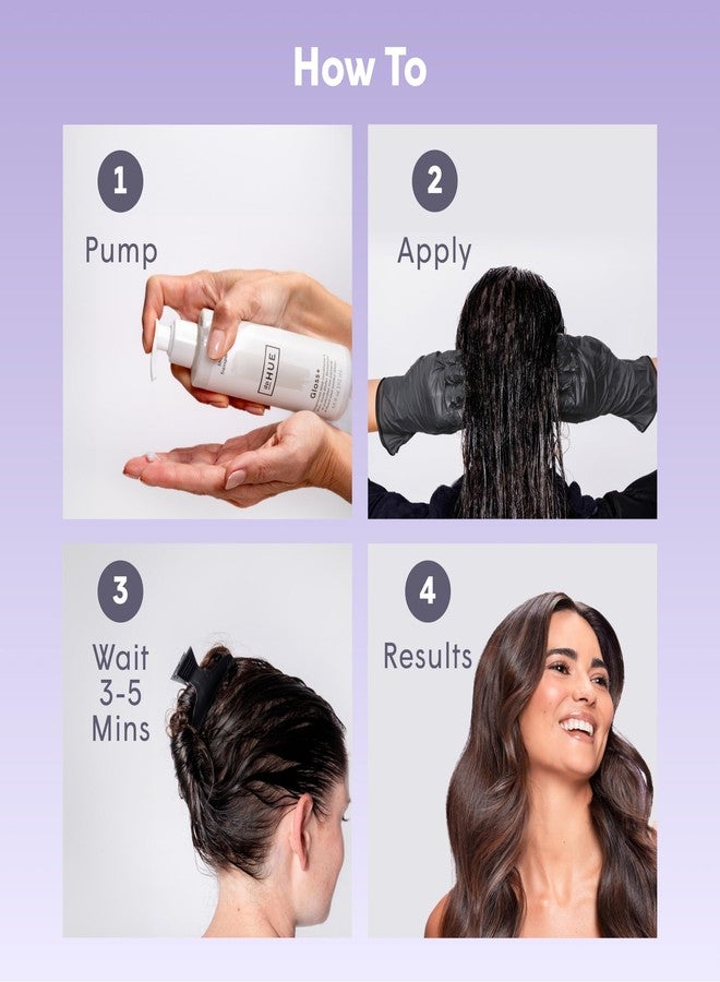 دي بي هيو صبغة دي بي هيو غلوس+، بنفسجي - ترطيب عميق ومعادلة اللون النحاسي - للشعر الأشقر، والشعر الأصفر النحاسي، والشعر الفضي، والشعر المصبوغ، والشعر ذي اللون البارد - نباتي، حاصل على شهادة ليبينغ باني - 6.5 أونصة - Image 5