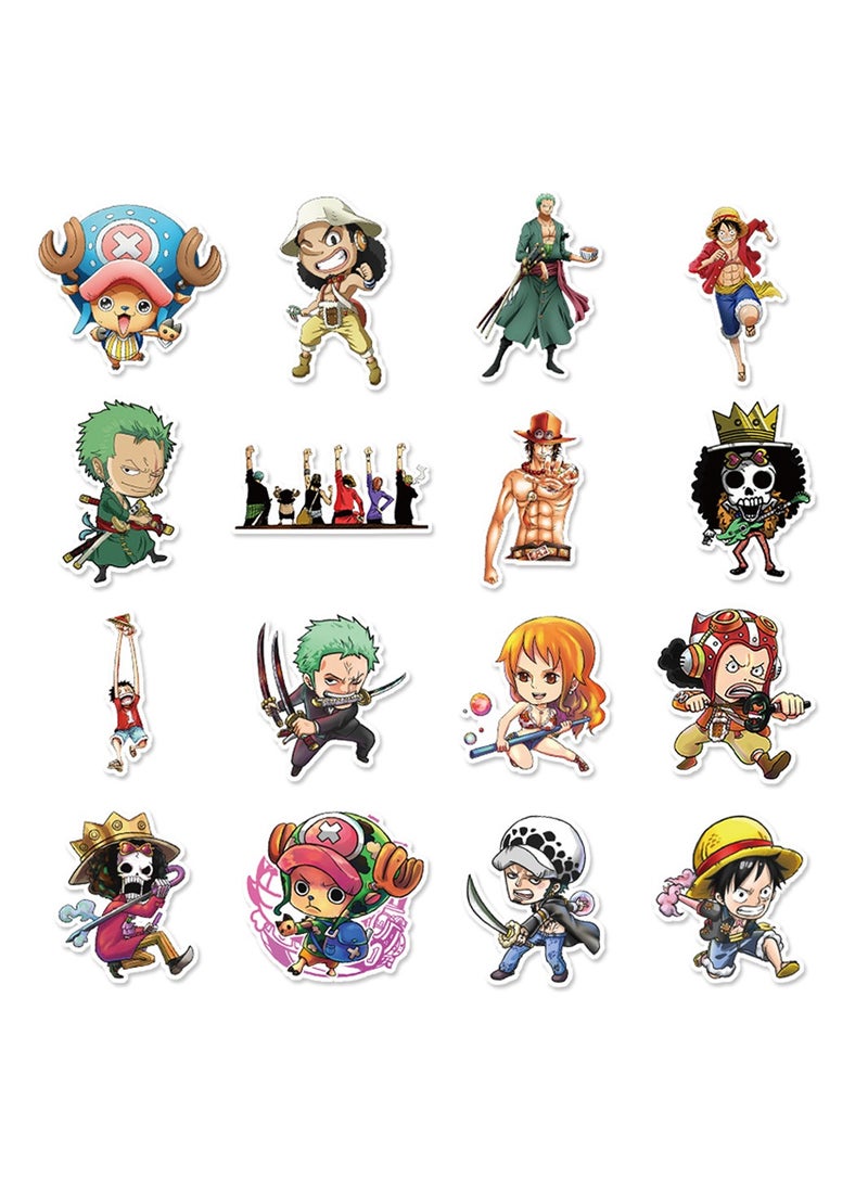 50-Piece Anime One Piece Stickers Aesthetic Sticker Waterproof Vinyl Stickers for Laptop  - Image 4
