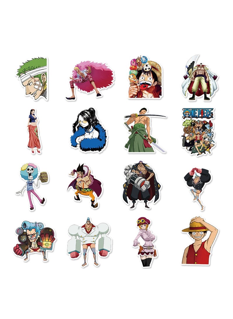50-Piece Anime One Piece Stickers Aesthetic Sticker Waterproof Vinyl Stickers for Laptop  - Image 3
