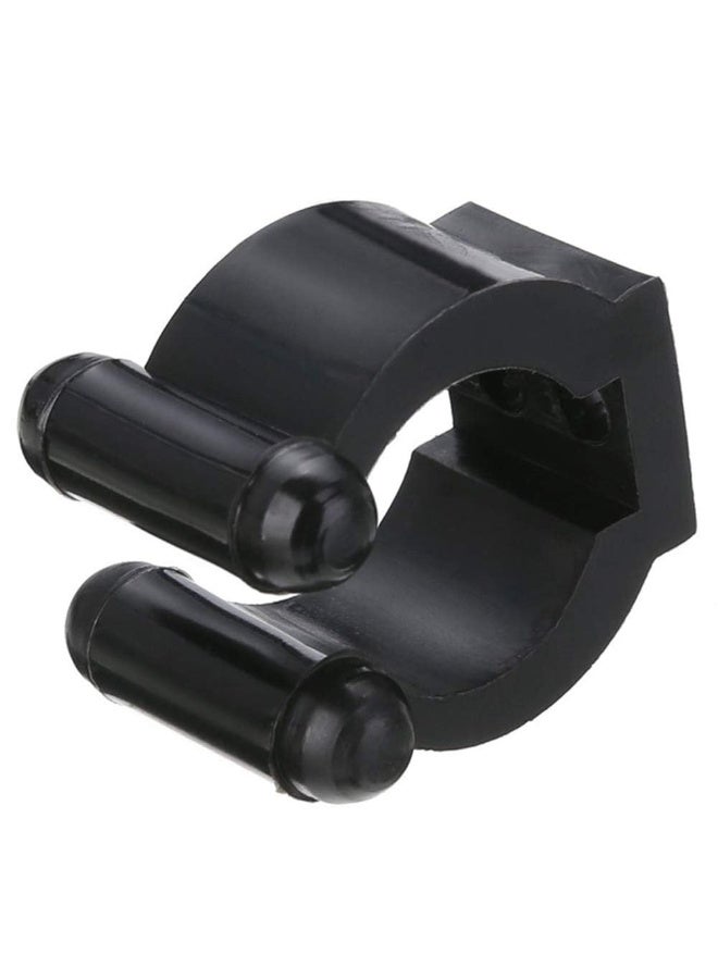 12 قطعة حامل مشابك لتحديد موقع عصا البلياردو والسنوكر وحامل صنارة الصيد ومشابك لرفوف عصي البلياردو ورف تخزين صنارة الصيد باللون الأسود (L) - Image 2