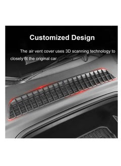 Generic Air Intake Grille Grid Mesh For Tesla Model Y, Air Vent Cover Guard Replacement for Tesla Model Y Accessories, Suitable for 2024 2023 2022 Model Y (Black)  - Image 2