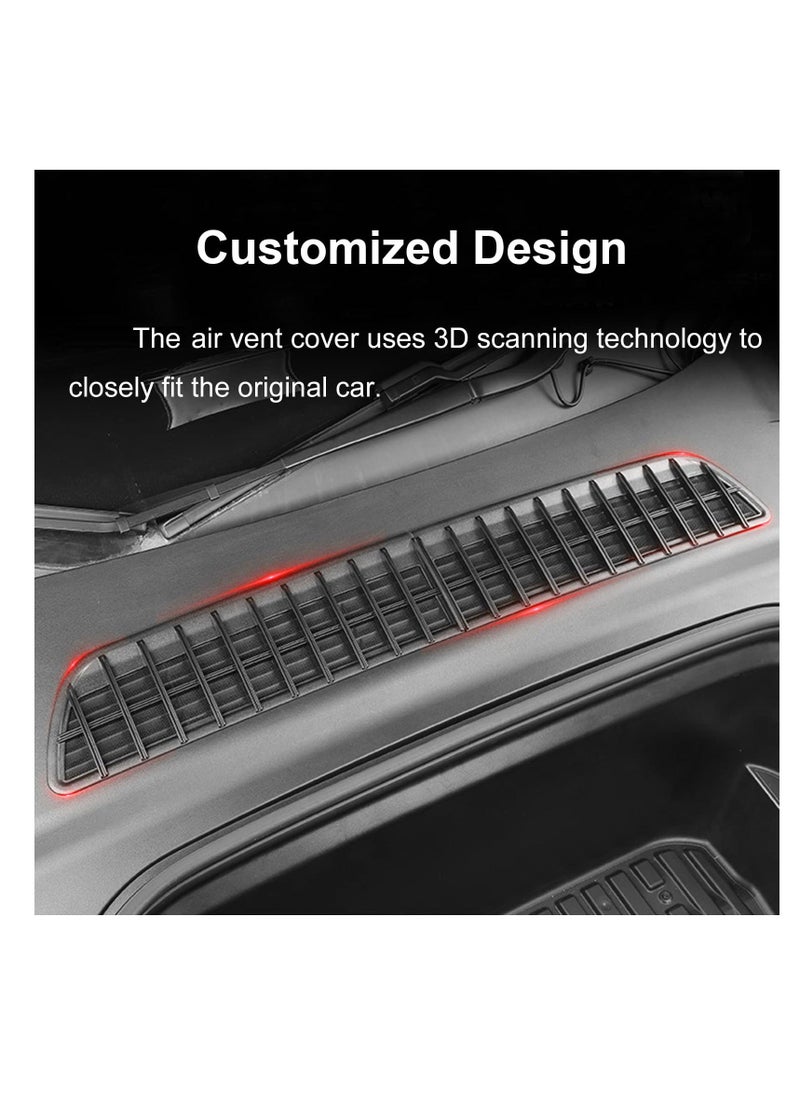 Generic - Air Intake Grille Grid Mesh For Tesla Model Y, Air Vent Cover Guard Replacement for Tesla Model Y Accessories, Suitable for 2024 2023 2022 Model Y (Black) - Image 1