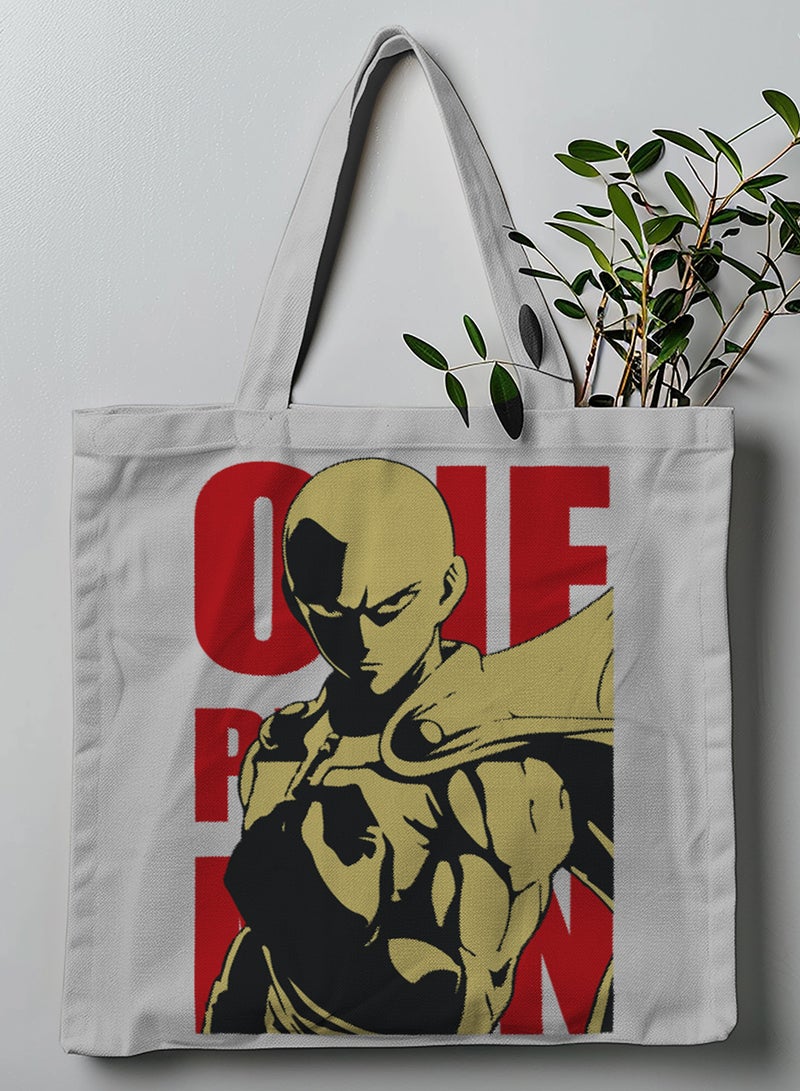 لوحة حقيبة يد بأحزمة كتف من البوليستر بتصميم أنمي ون بنش مان - Image 1