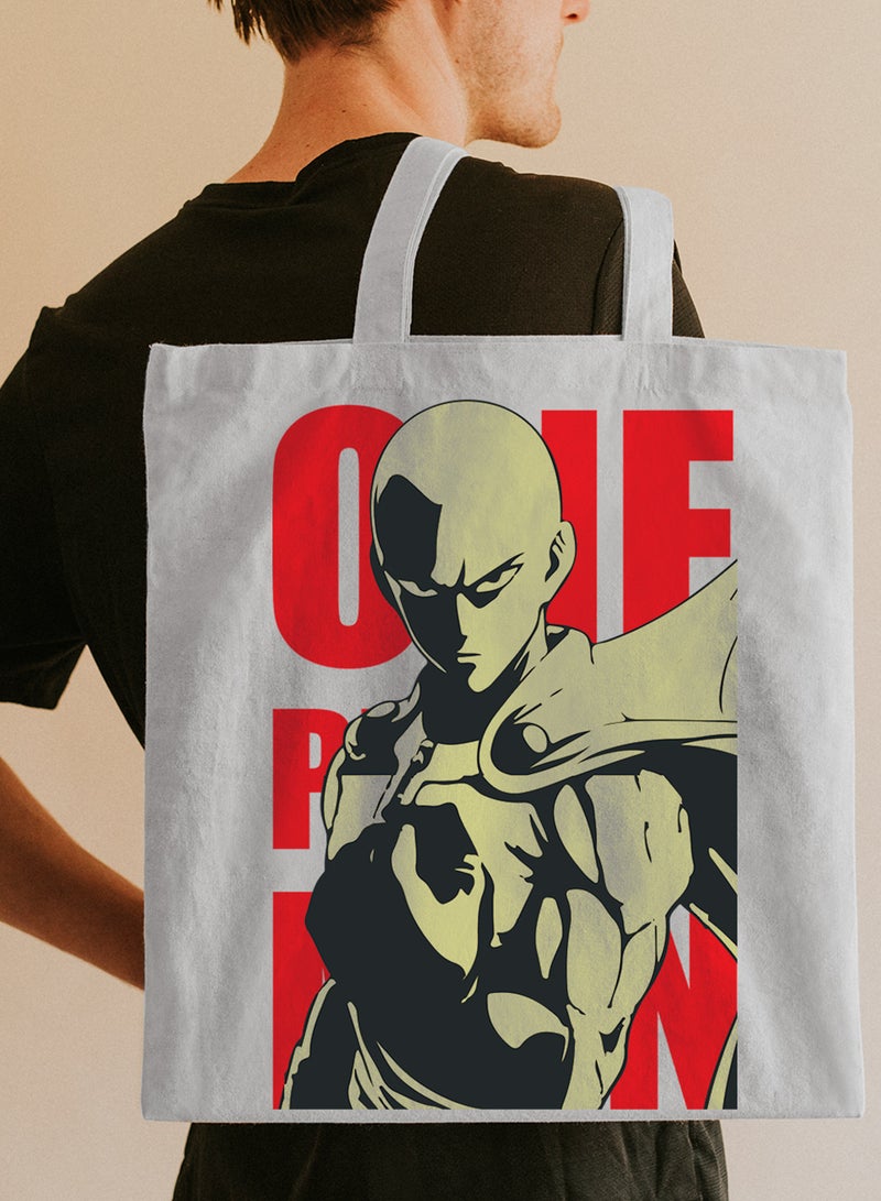 لوحة حقيبة يد بأحزمة كتف من البوليستر بتصميم أنمي ون بنش مان - Image 2