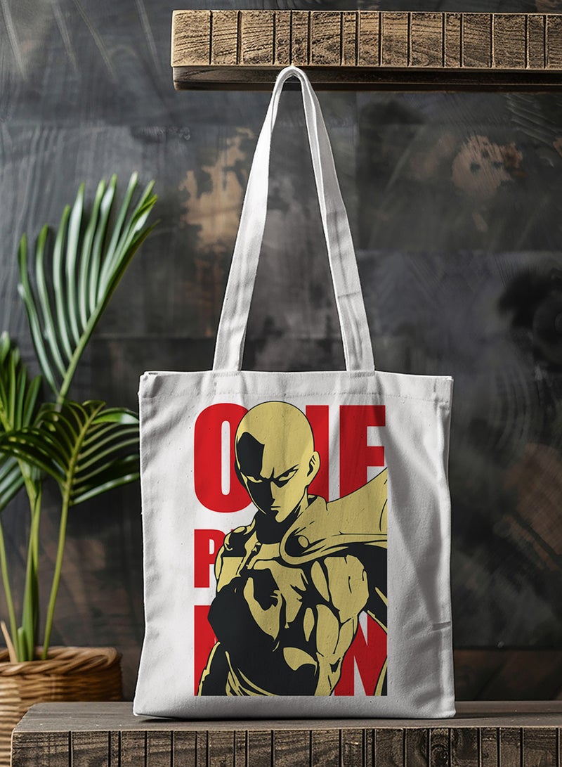 لوحة حقيبة يد بأحزمة كتف من البوليستر بتصميم أنمي ون بنش مان - Image 3
