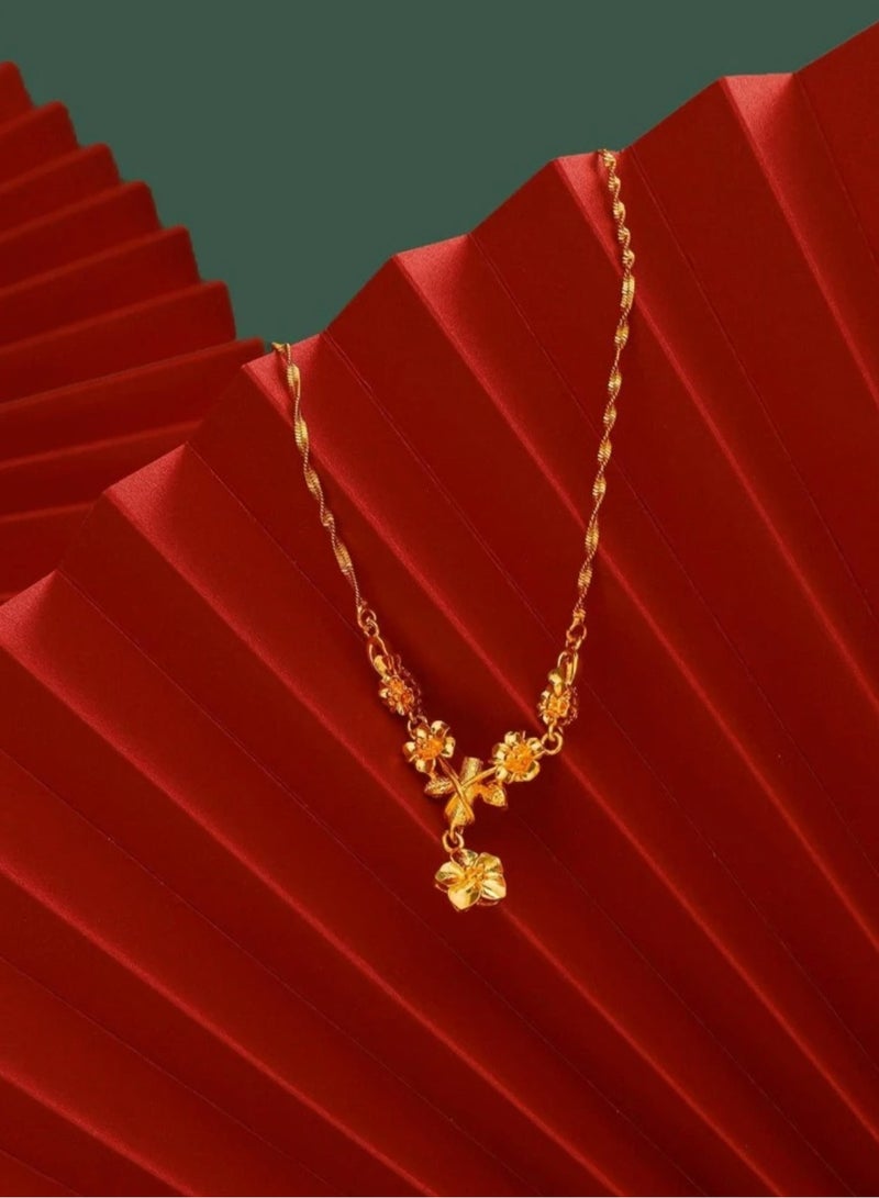 غولدماكس سلسال نسائي شبيه بالذهب مطلي عيار 21 - Image 3