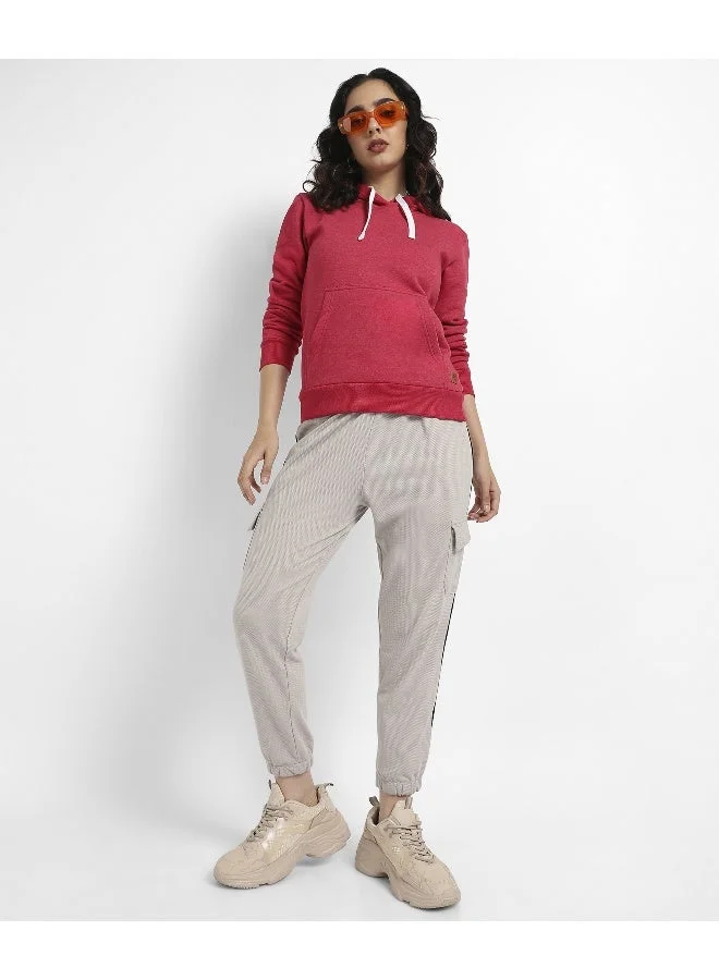 Pinacolada  Women's Red Pullover Hoodie With Kangaroo Pockets  | Best Price UAE