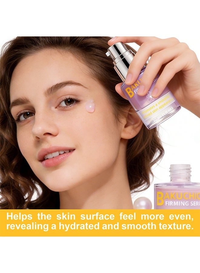 QINGLING Bakuchiol Serum, Natural Retinol Alternative Facial Serum, Refines Pores For Smooth Youthful Skin 30ml - Image 4